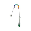 Pendulum - Pointed - Malachite - Stainless Steel Findings
