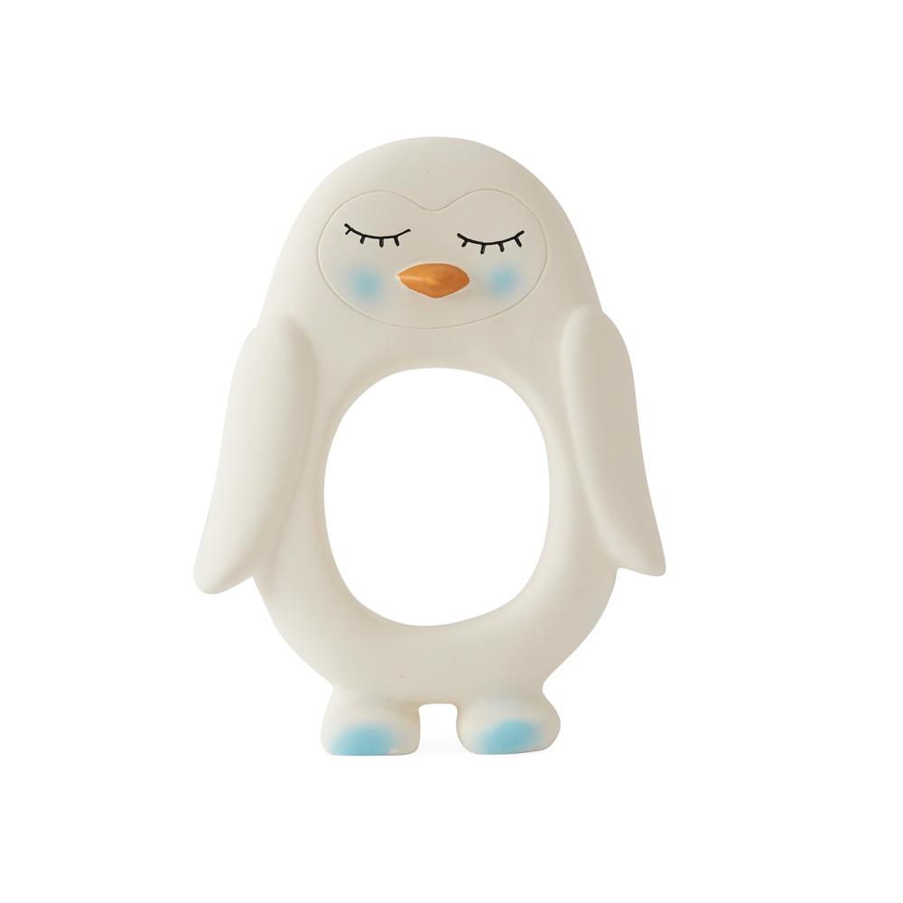 Penguin Baby Teether - White