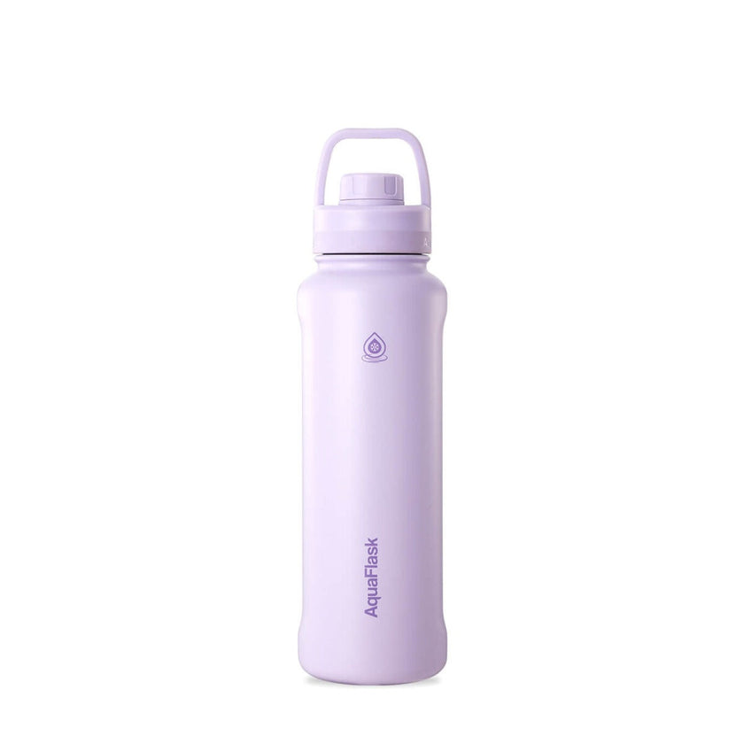 AquaFlask 1080ml (40oz) Stainless Steel Water Bottle with Sports Lid – Hot & Cold, Leakproof, BPA-Free