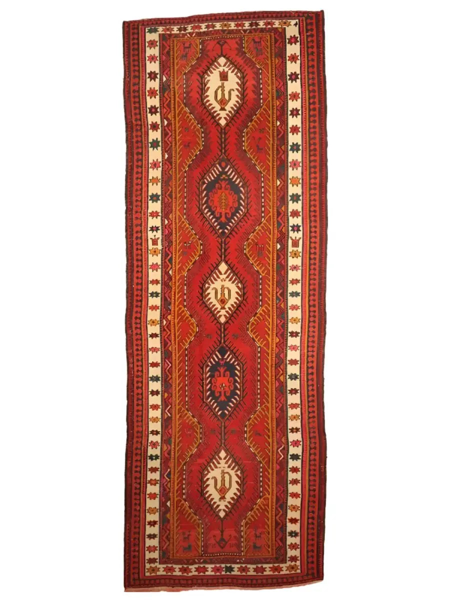 Persian Azerbaijan Soumak Runner | 3' 9