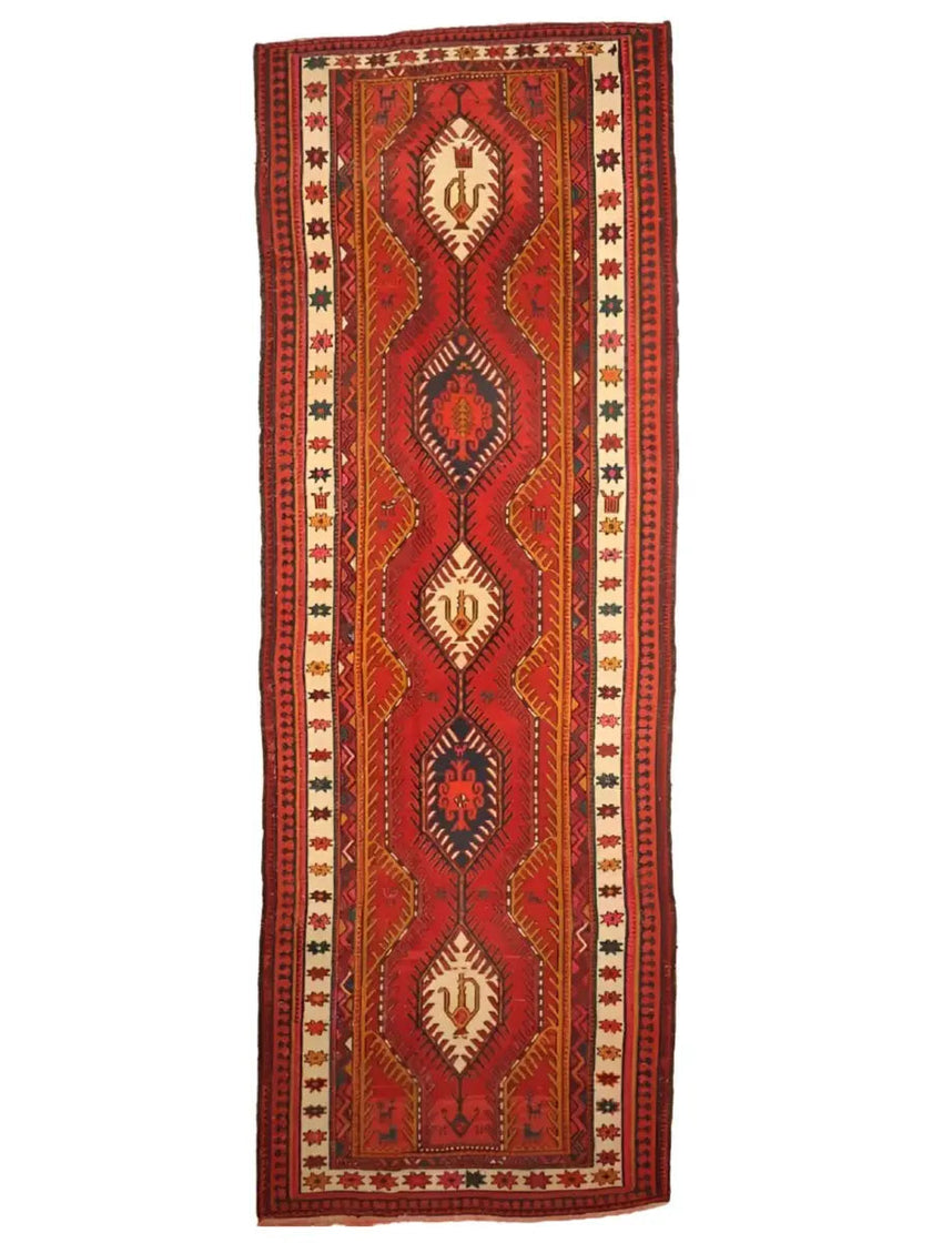 Persian Azerbaijan Soumak Runner | 3' 9