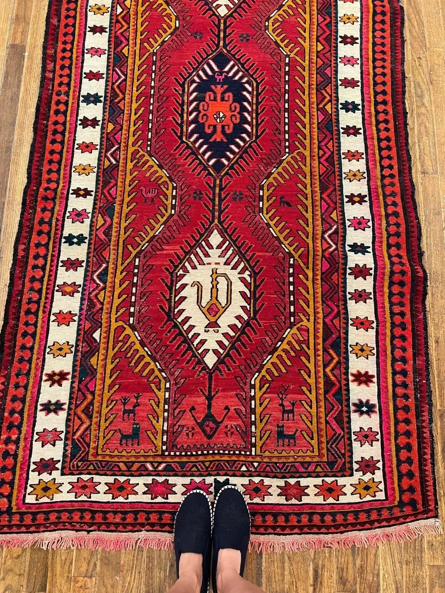 Persian Azerbaijan Soumak Runner | 3' 9