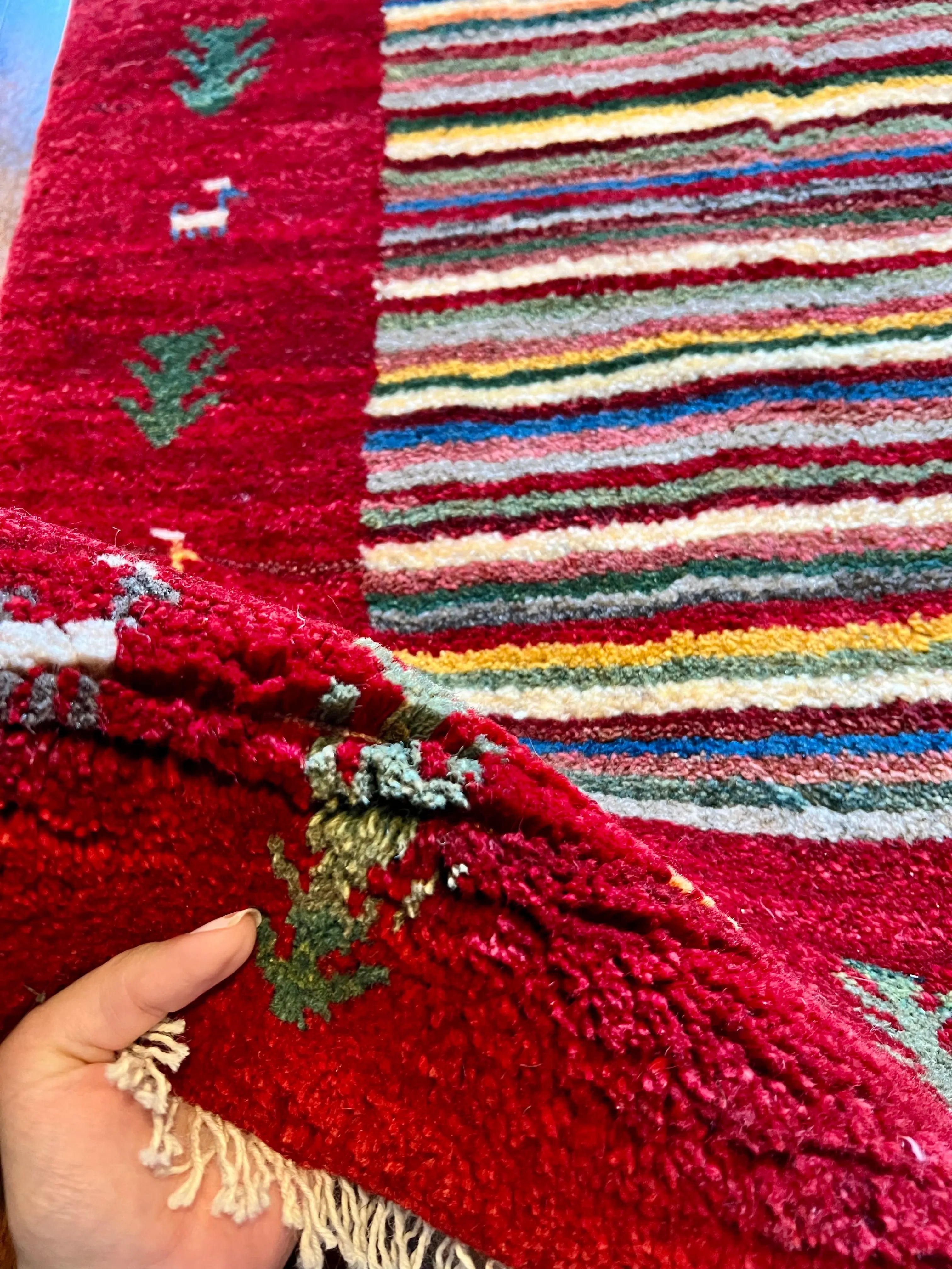 Gabbeh Rug | 3’7”x4’8”