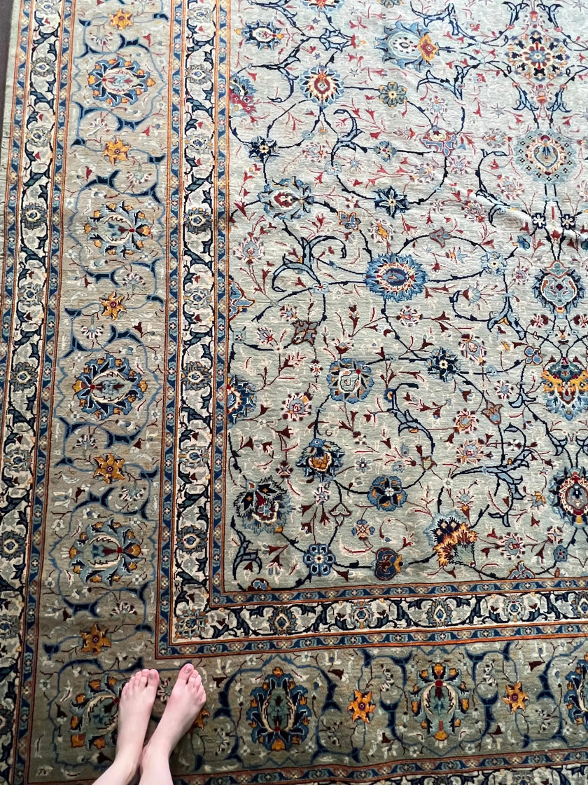 Persian Kashan Rug | 13’ 2” x 9’ 9”