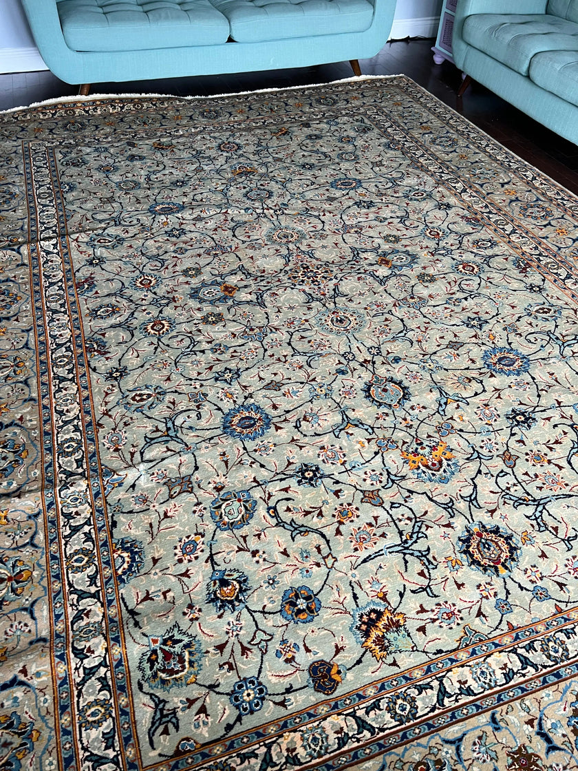 Persian Kashan Rug | 13’ 2” x 9’ 9”