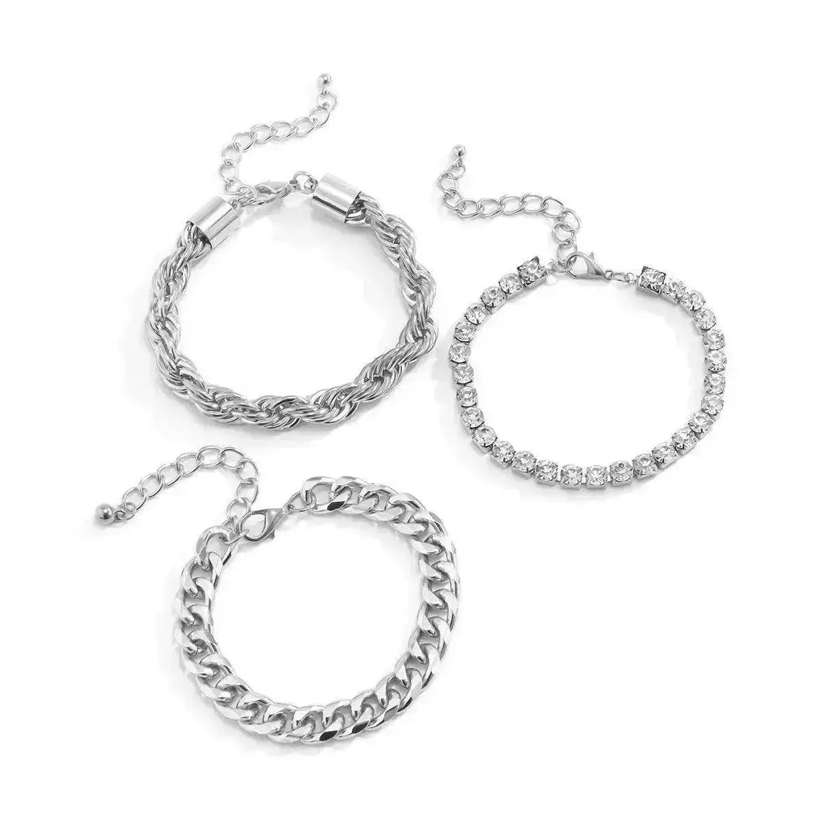 Personality Cold Wind Geometric Suit Jewelry Women