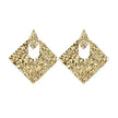 Personality Geometry Rhombus Irregular Alloy  Earrings