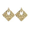 Personality Geometry Rhombus Irregular Alloy  Earrings