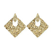 Personality Geometry Rhombus Irregular Alloy  Earrings