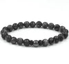 Men's Volcanic Stone Beaded Bracelet – Natural Stone & Crystal Accent