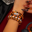 Personality Simple Bat Crystal Bracelet Suit