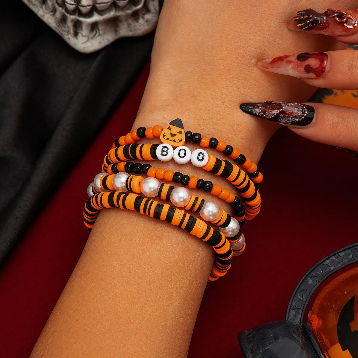Personality Simple Bat Crystal Bracelet Suit
