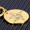 Personalized Father's Day DIY Name stainless steel Keychain