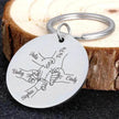 Personalized Father's Day DIY Name stainless steel Keychain