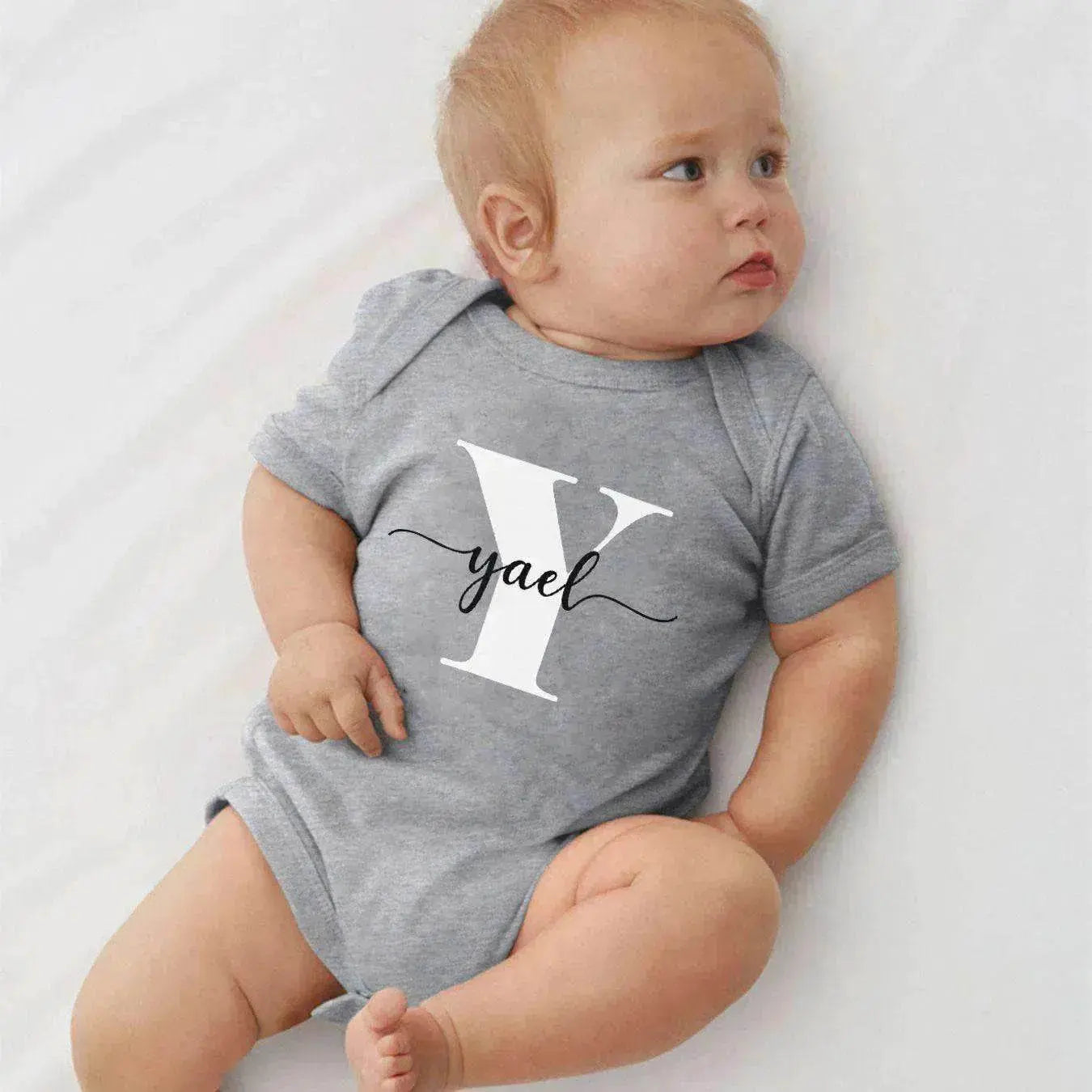 Personalized Newborn Baby Bodysuit Custom Clothing