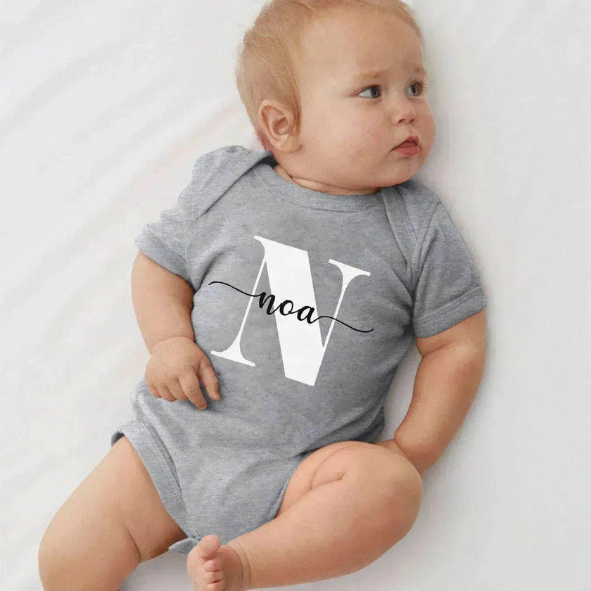 Personalized Newborn Baby Bodysuit Custom Clothing