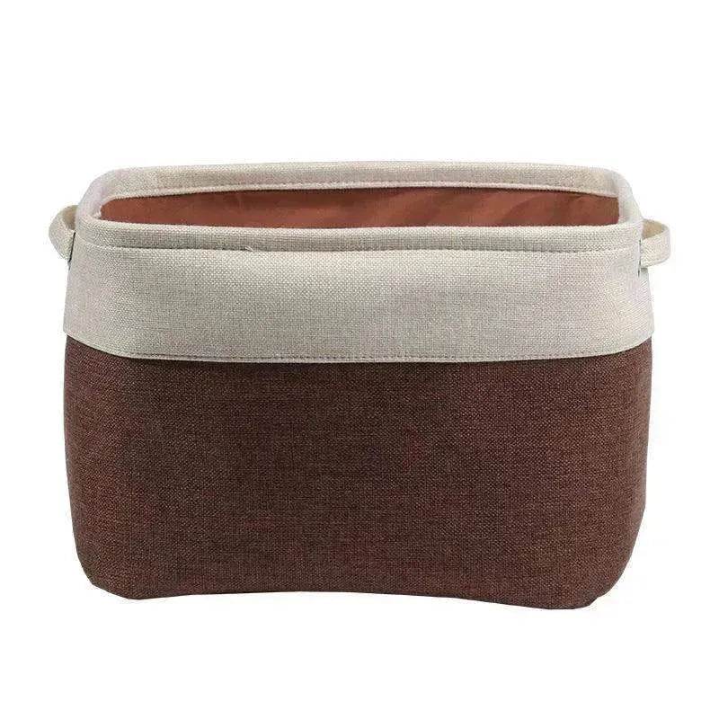 Personalized Pet Dog Toy Storage Basket Canvas Foldable Bag