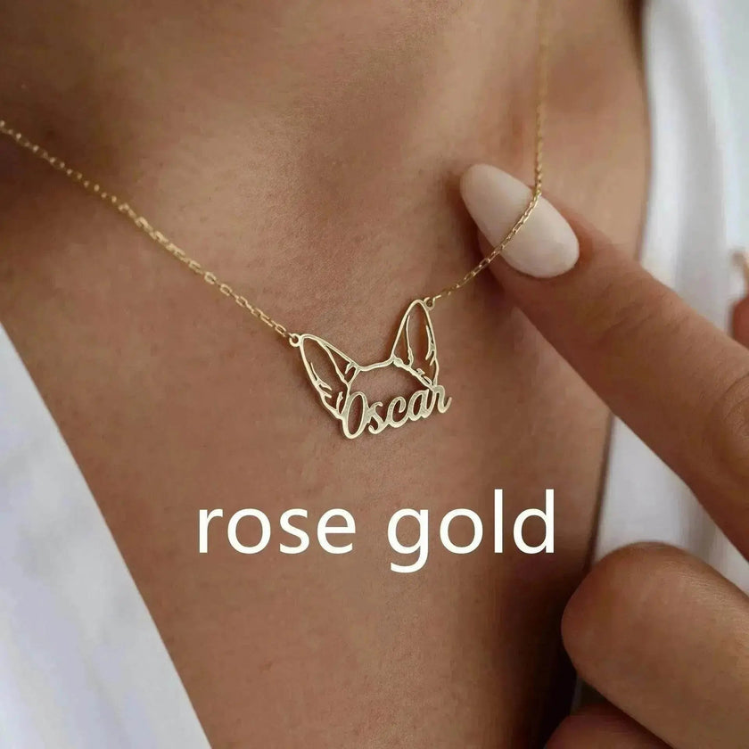 Personalized Stainless Steel DIY Cat And Dog Pet Name Necklace