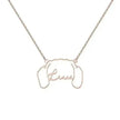 Personalized Stainless Steel DIY Cat And Dog Pet Name Necklace
