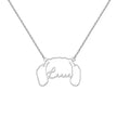Personalized Stainless Steel DIY Cat And Dog Pet Name Necklace