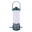 Outdoor Hanging Bird Feeder – Plastic Tube Feed Station for Wild Birds, Green