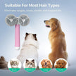 Double-Headed Negative Ion Self-Cleaning Pet Slicker Brush – Pink, Blue & Grey