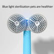 Double-Headed Negative Ion Self-Cleaning Pet Slicker Brush – Pink, Blue & Grey