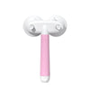 Double-Headed Negative Ion Self-Cleaning Pet Slicker Brush – Pink, Blue & Grey