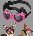 Dog Goggles Heart-Shaped Windproof Eye Protection Glasses for Small Dogs – 6 Colours