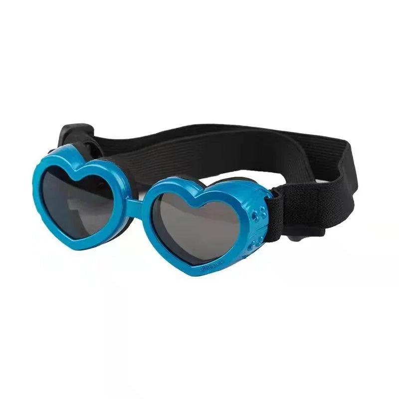 Dog Goggles Heart-Shaped Windproof Eye Protection Glasses for Small Dogs – 6 Colours