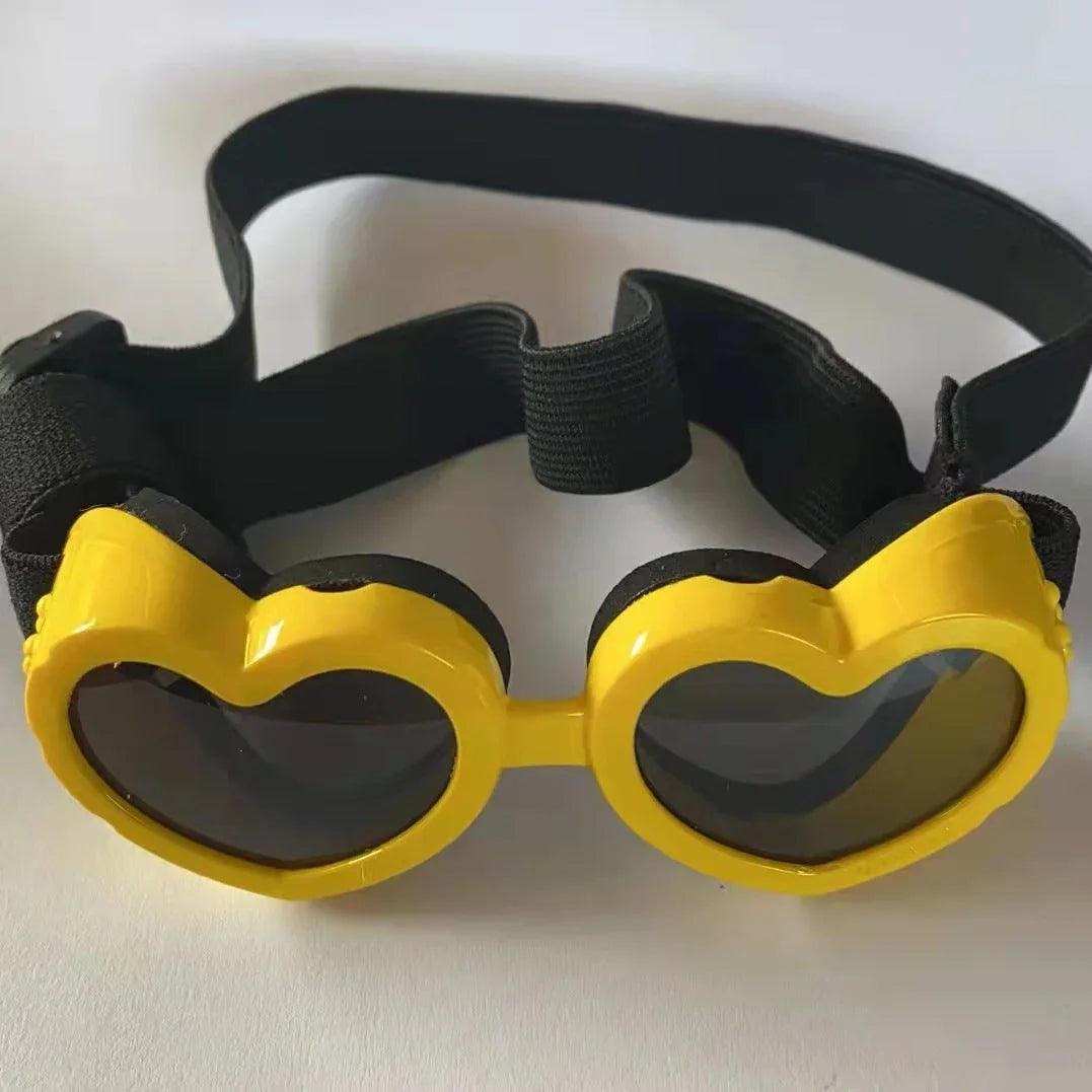 Dog Goggles Heart-Shaped Windproof Eye Protection Glasses for Small Dogs – 6 Colours