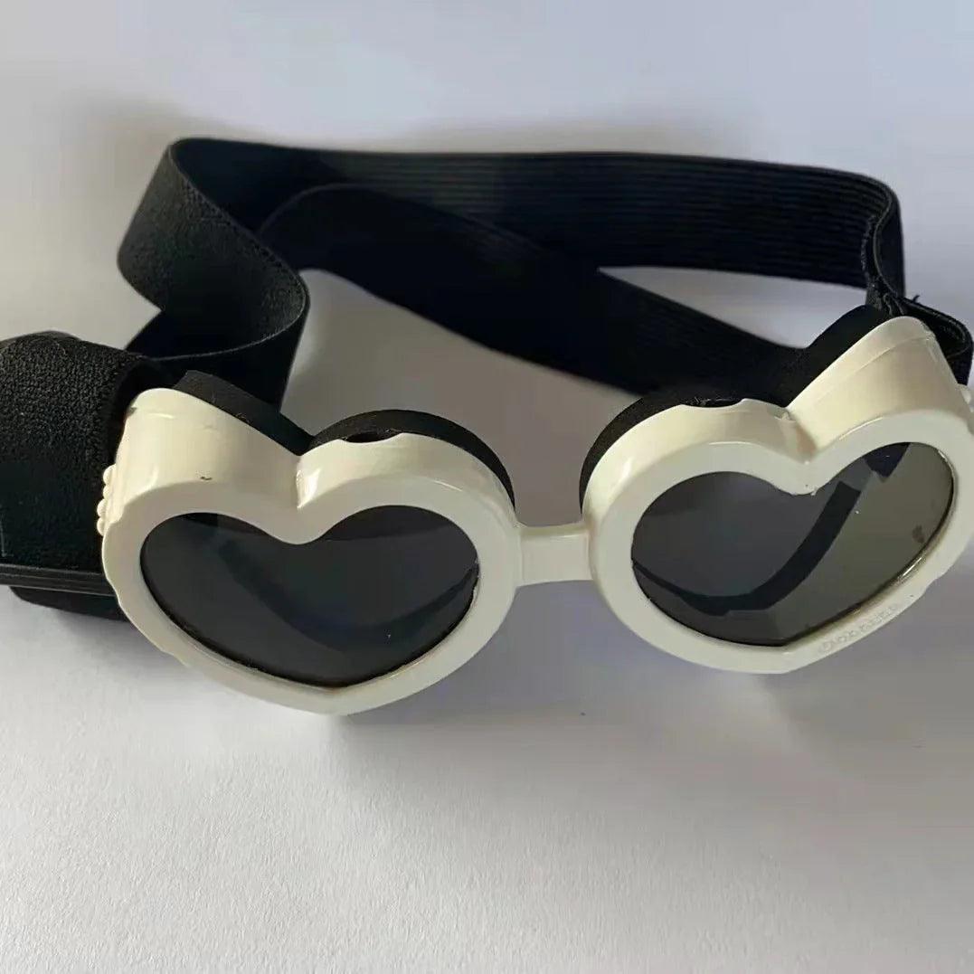 Dog Goggles Heart-Shaped Windproof Eye Protection Glasses for Small Dogs – 6 Colours