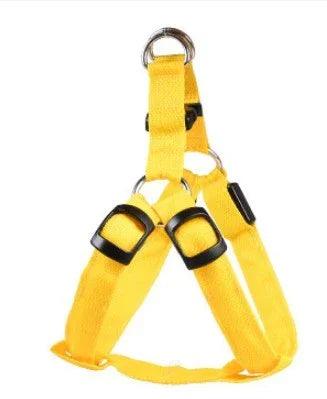 LED Luminous Dog Harness & Chest Strap – Night Safety Vest for Dogs | XS–XL