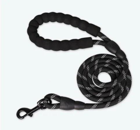 Reflective Dog Leash – Braided Nylon Rope with Padded Handle | 6 Colours, 3 Lengths