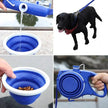 Retractable Dog Leash Set with Collapsible Water Bowl & Rope Toy – Red, Blue, Black