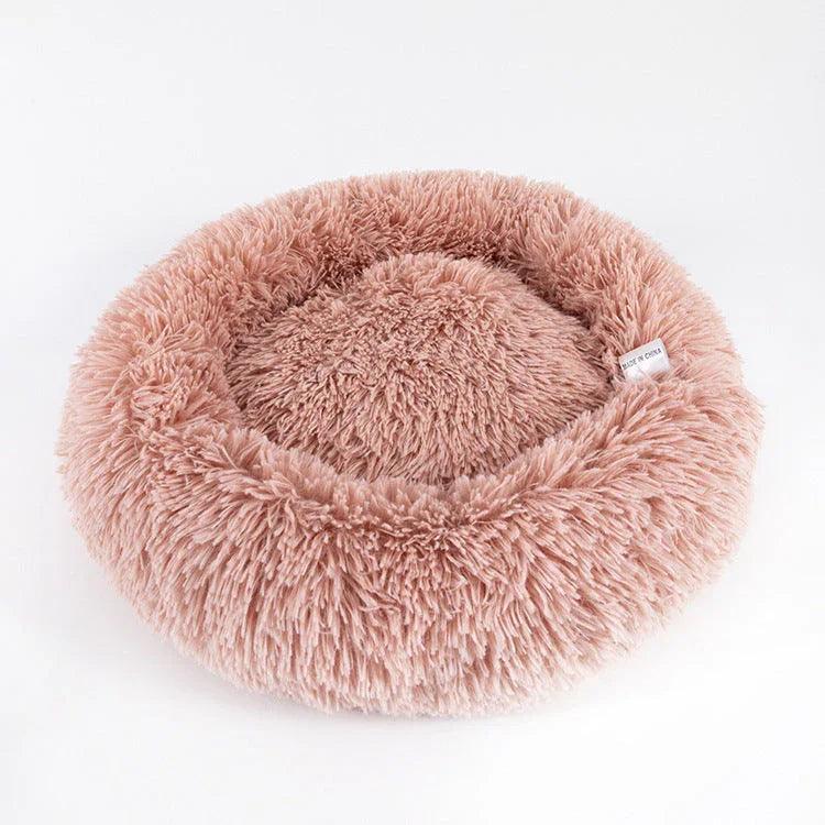 Calming Donut Pet Bed – Plush Round Dog & Cat Bed | 40cm to 120cm