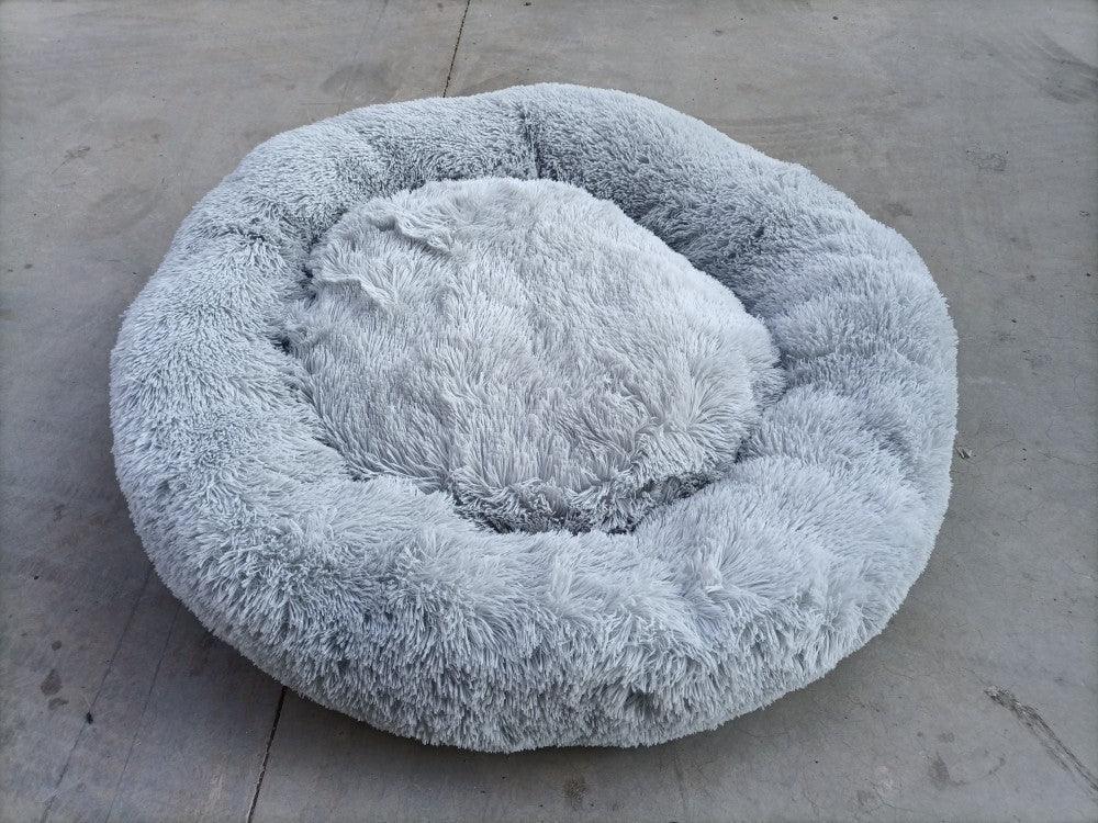 Calming Donut Pet Bed – Plush Round Dog & Cat Bed | 40cm to 120cm