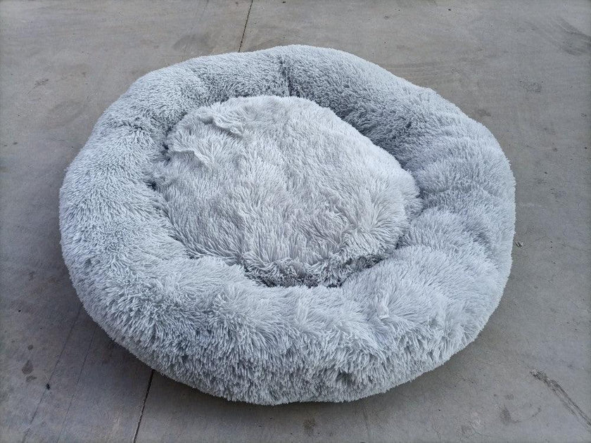 Calming Donut Pet Bed – Plush Round Dog & Cat Bed | 40cm to 120cm