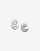 Astucieuse - Petites boucles d'oreilles cercles entrelacés en argent sterling