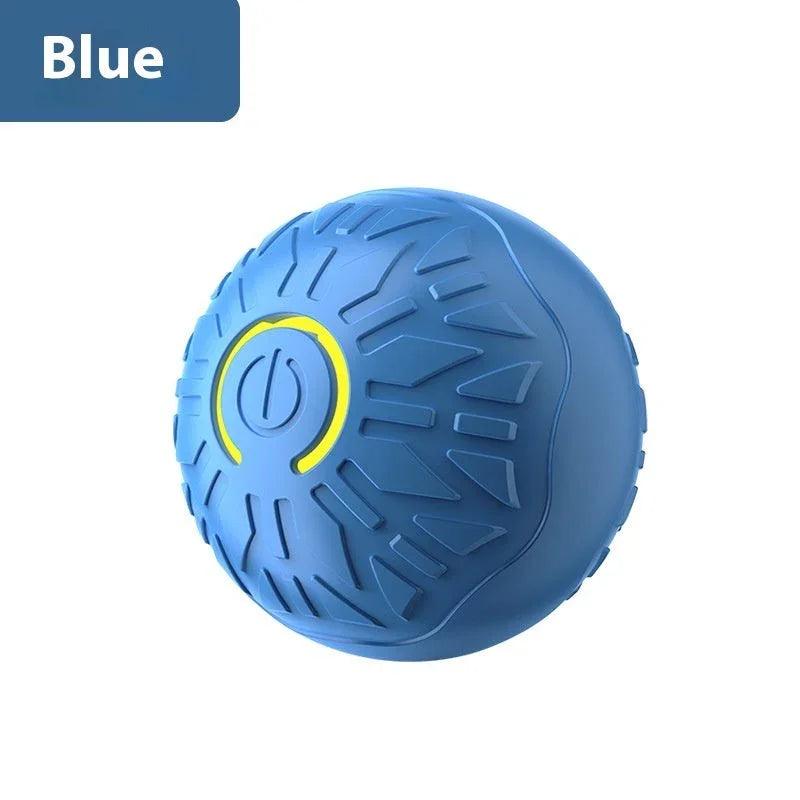Electric Jumping Ball Dog Toy – Auto-Bouncing Luminous Interactive Pet Toy for Dogs & Cats (Blue, Orange)