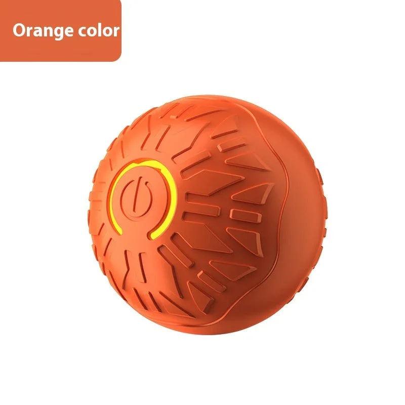 Electric Jumping Ball Dog Toy – Auto-Bouncing Luminous Interactive Pet Toy for Dogs & Cats (Blue, Orange)