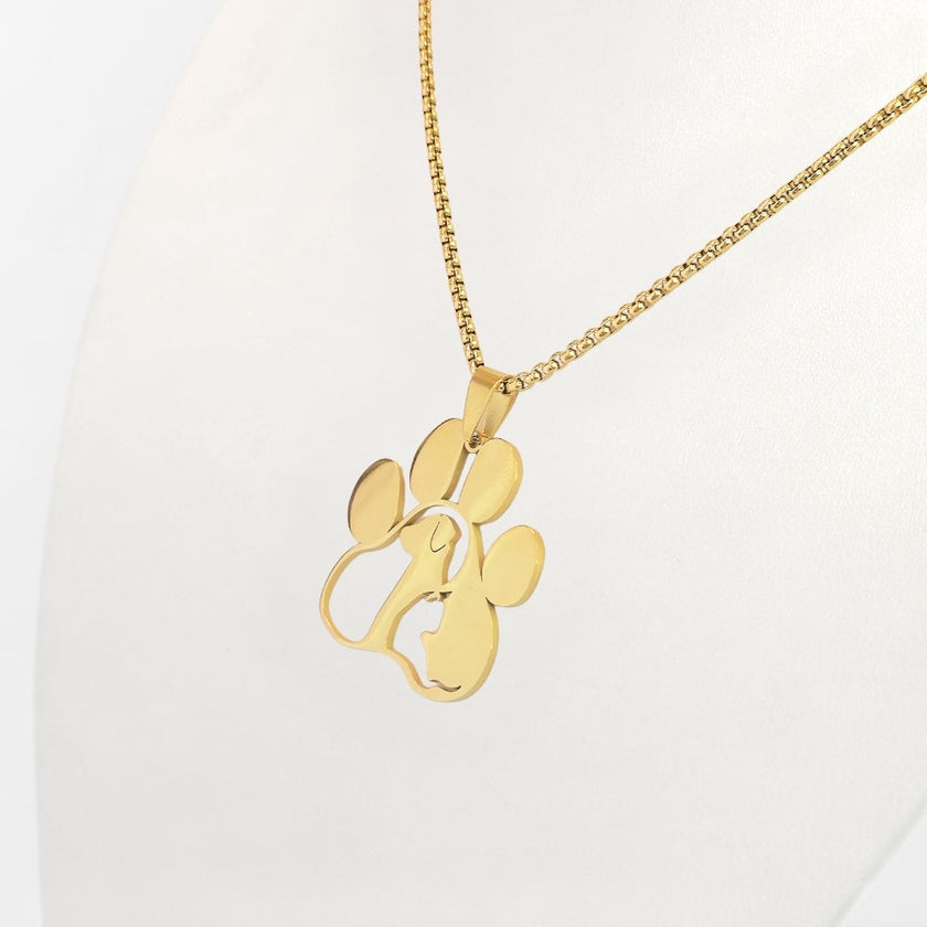 Pet Love Paw Print Necklace