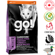 Go! Solutions - Carnivore Grain Free Chicken, Turkey + Duck Dry Cat Food