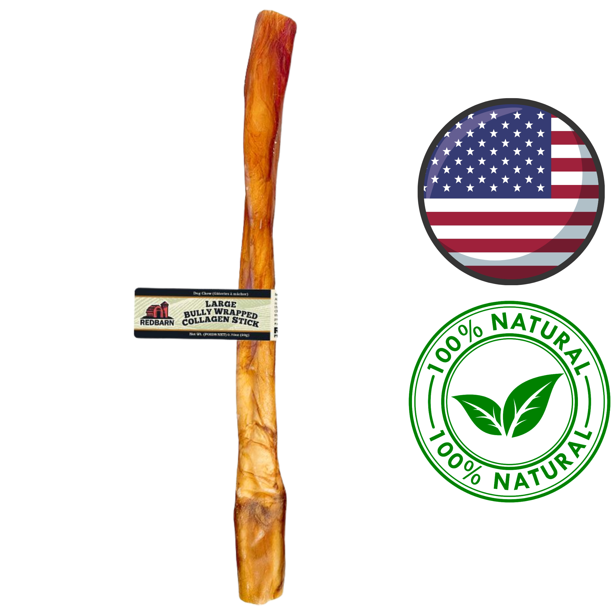 RedBarn - Bully Wrapped Collagen Stick Dog Treats