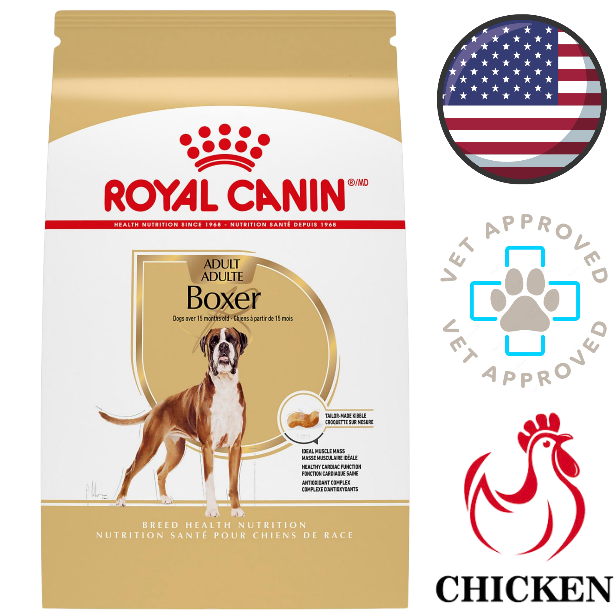 Royal Canin - Breed Health Nutrition Boxer Adult Dry Dog Food