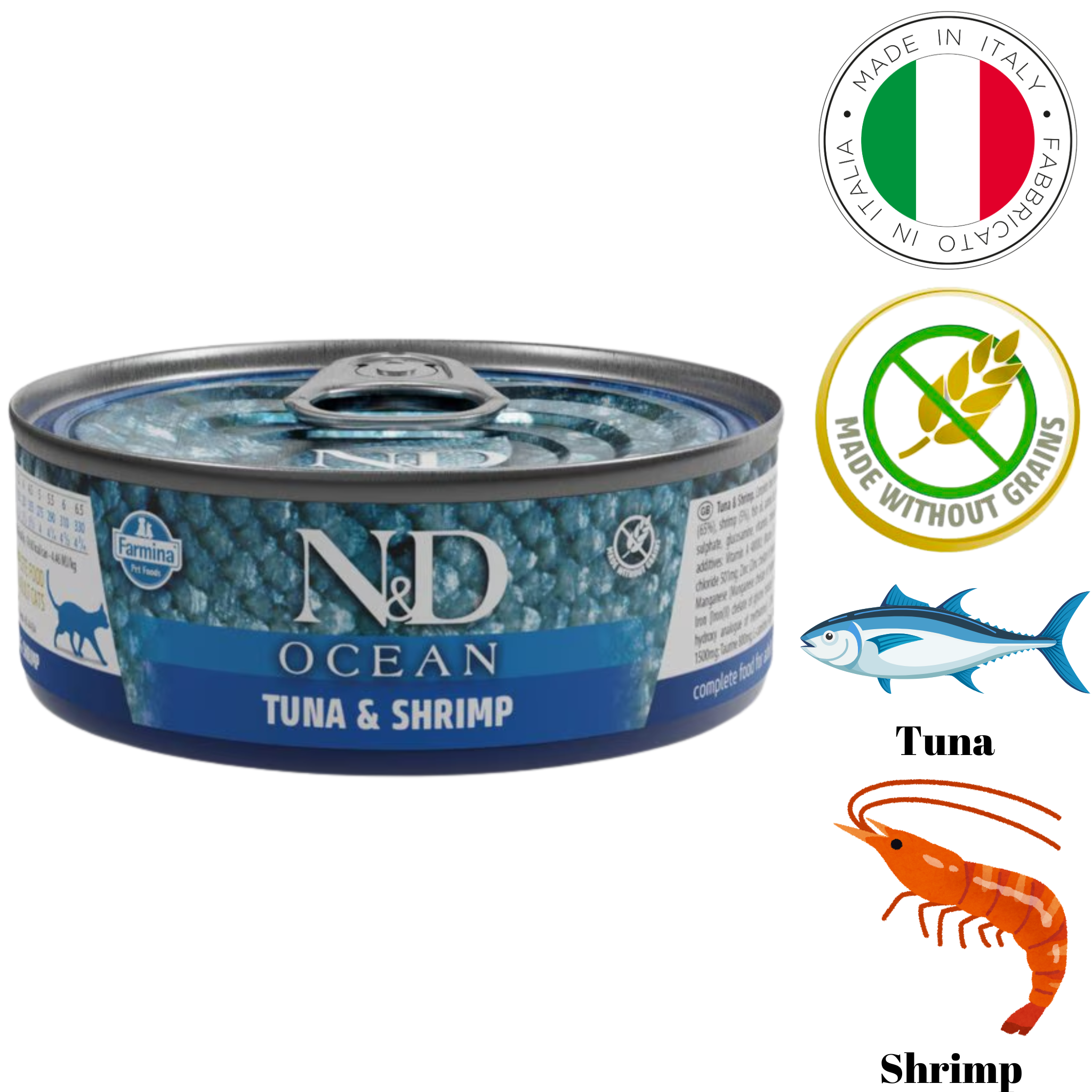 Farmina - Ocean Tuna & Shrimp Canned Cat Food