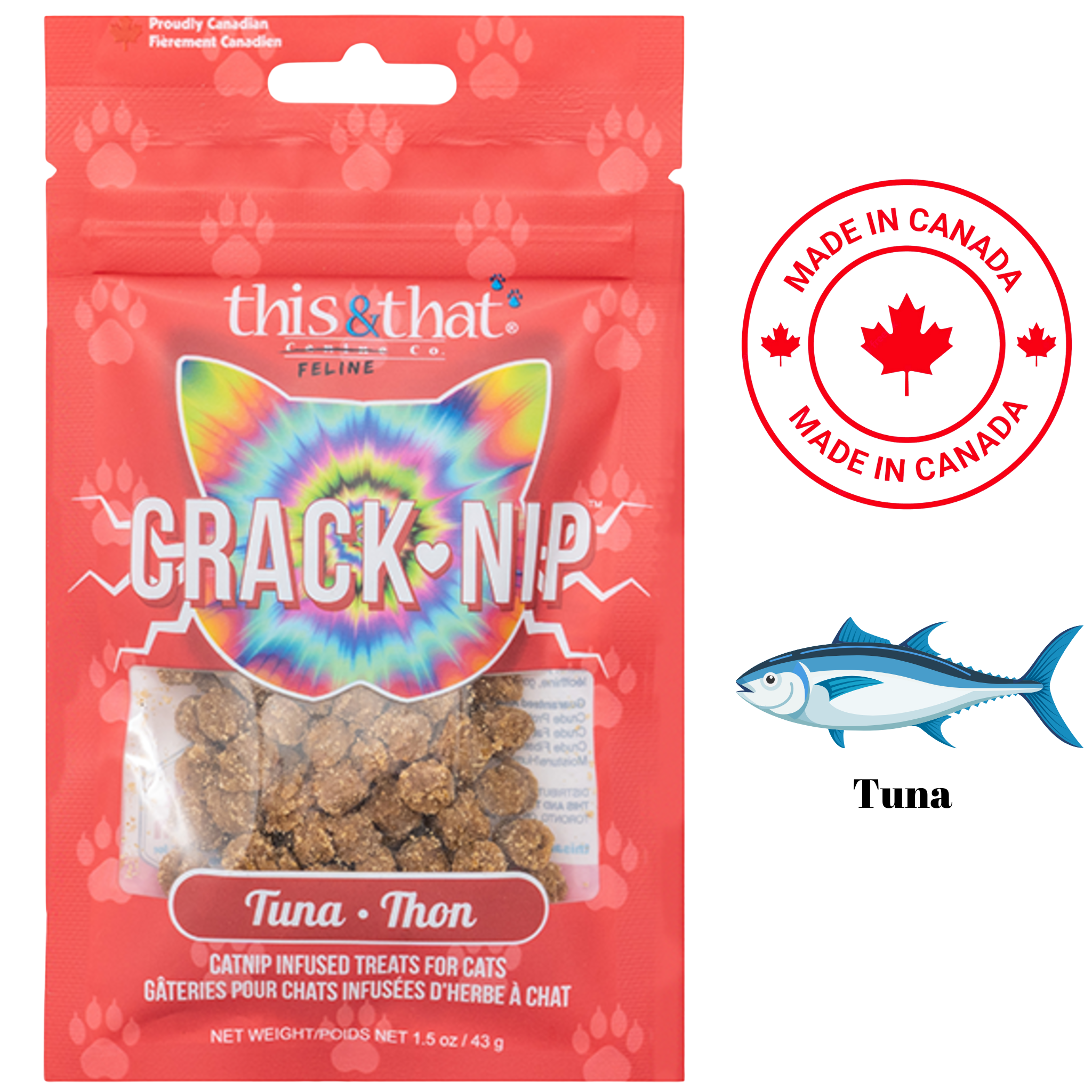 This & That - Crack-Nip Tuna Catnip Cat Treats