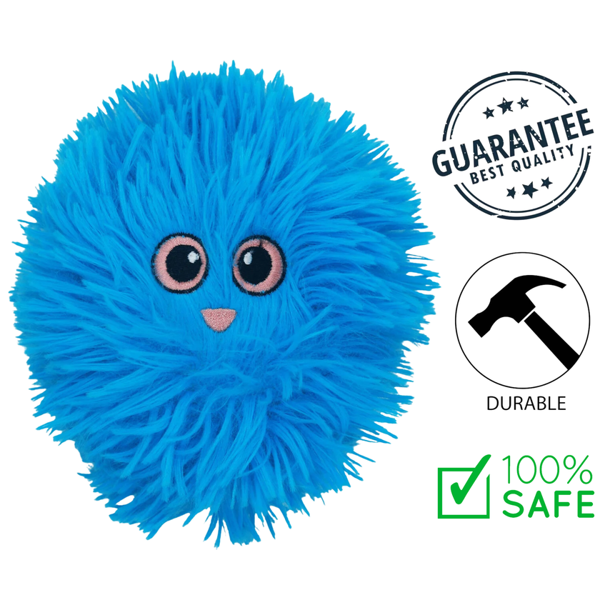 BuD'z - Fluffy Ball Plush Dog Toy - Large