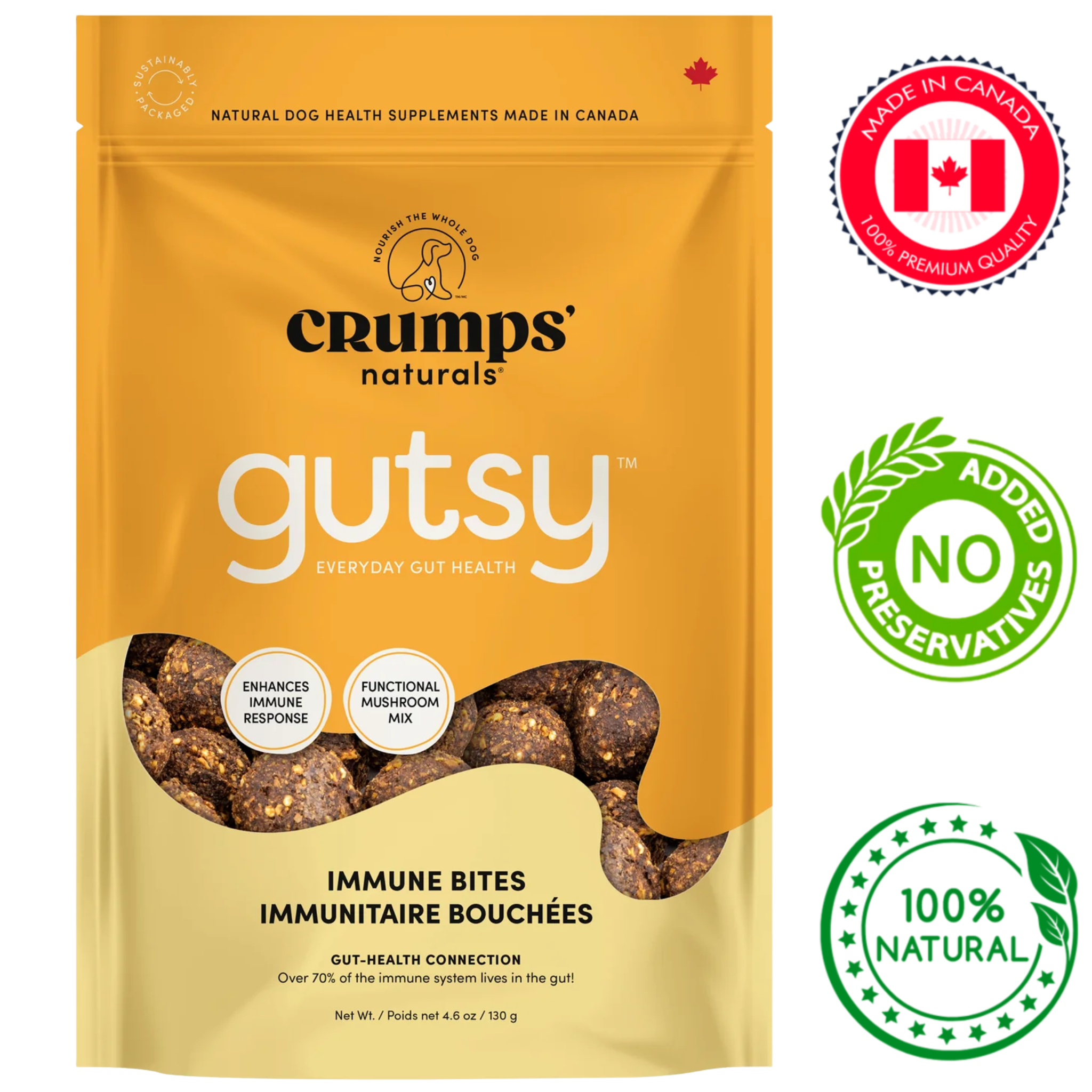 Crumps' Natural - Gutsy Immune Bites Dog Treats