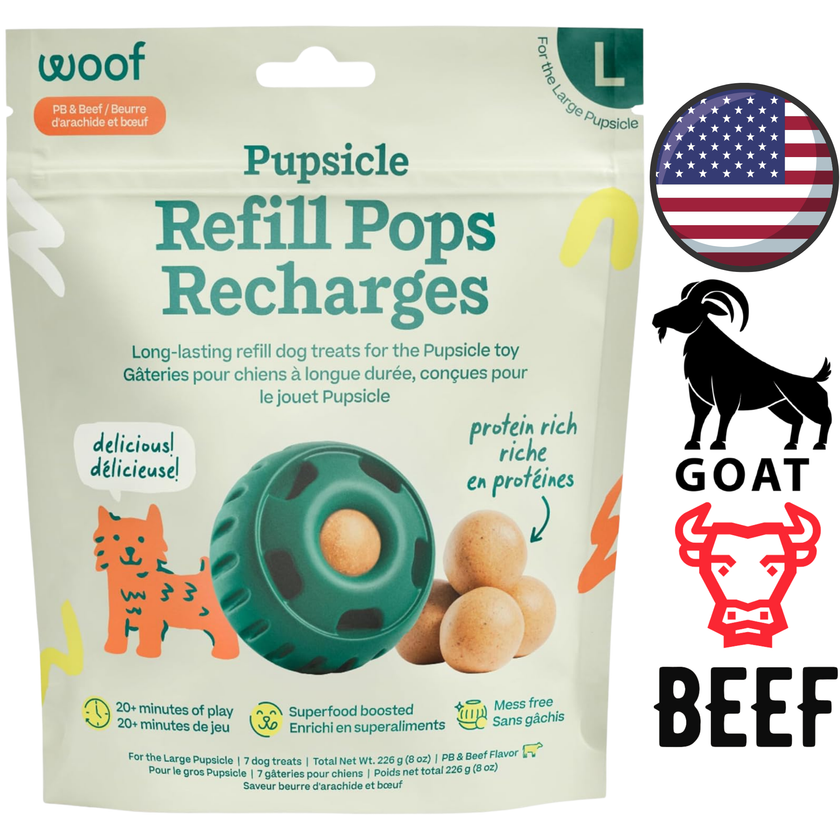 Woof - Pupsicle Beef Pops Dog Treats